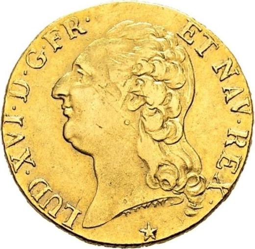 Аверс монеты - Луидор 1785 W "Тип 1785-1792" Лилль - Франция, Людовик XVI