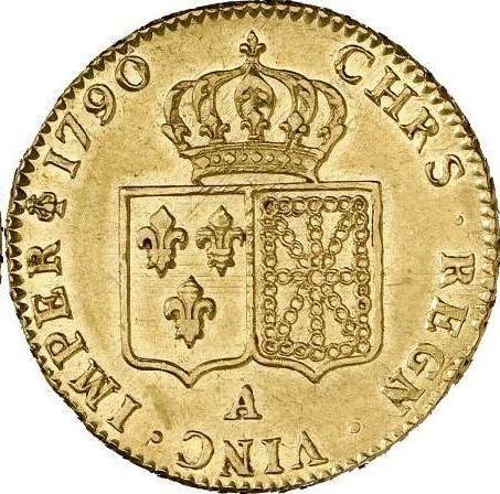 Реверс монеты - Двойной луидор 1790 A "Тип 1785-1792" Париж - Франция, Людовик XVI