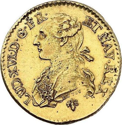 Аверс монеты - Луидор 1782 H "Тип 1774-1785" Ля-Рошель - Франция, Людовик XVI