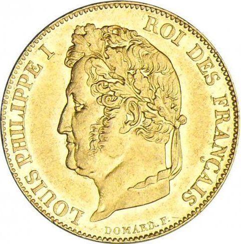 Аверс монеты - 20 франков 1846 A "Тип 1832-1848" Париж - Франция, Луи-Филипп I