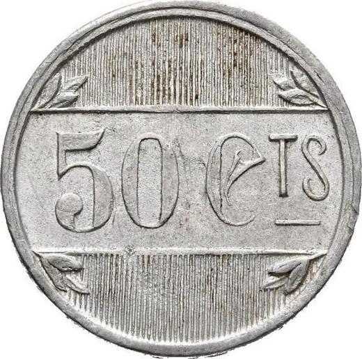 Obverse 50 Céntimos no date (1936-1939) "L'Ametlla del Vallès" Without inscription - Spain