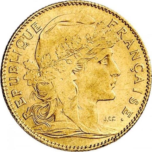 Аверс монеты - 10 франков 1900 Париж - Франция, Третья республика