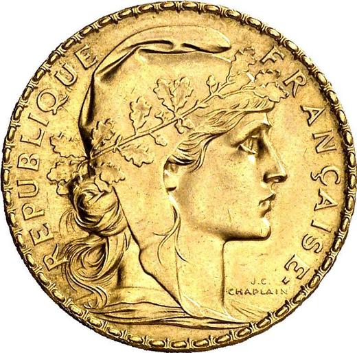 Аверс монеты - 20 франков 1911 Париж - Франция, Третья республика