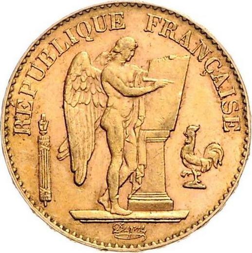 Аверс монеты - 20 франков 1897 A Париж - Франция, Третья республика