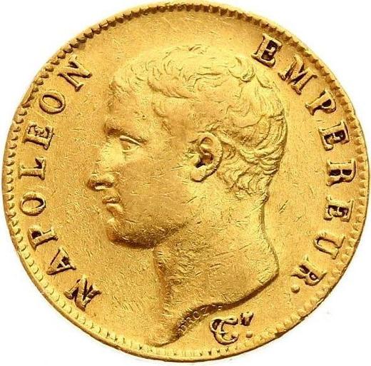 Аверс монеты - 20 франков AN 13 (1804-1805) A Париж - Франция, Наполеон I