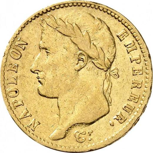 Аверс монеты - 20 франков 1812 L "Тип 1809-1815" Байонна - Франция, Наполеон I