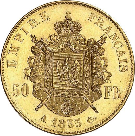 Реверс монеты - 50 франков 1855 A "Тип 1855-1860" Париж - Франция, Наполеон III
