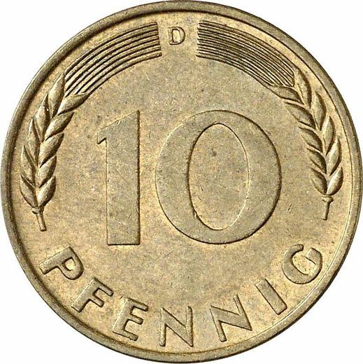 Obverse 10 Pfennig 1950 D - Germany