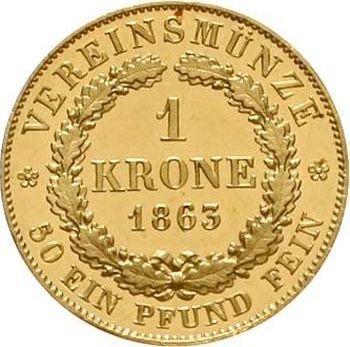 Reverse Krone 1863 - Bavaria