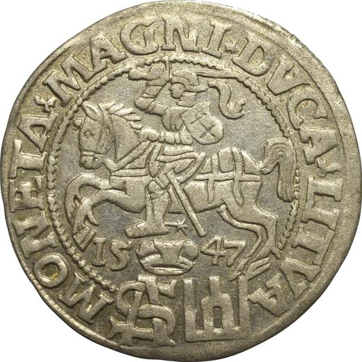 Reverse 1 Grosz 1547 "Lithuania" - Poland