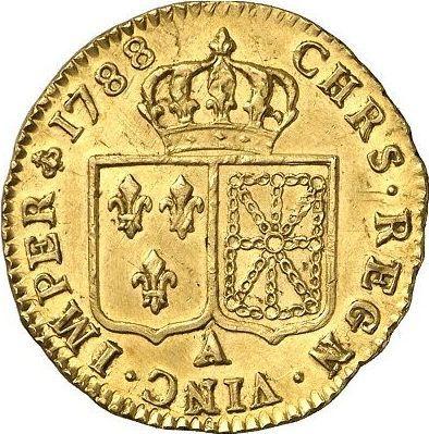 Реверс монеты - Луидор 1788 A "Тип 1785-1792" Париж - Франция, Людовик XVI