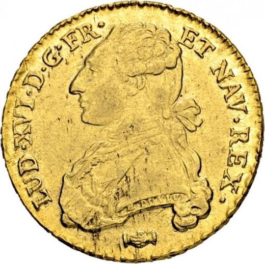 Аверс монеты - Двойной луидор 1776 K "Тип 1775-1789" Бордо - Франция, Людовик XVI