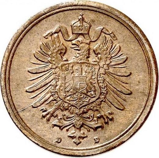 Reverse 1 Pfennig 1886 D - Germany