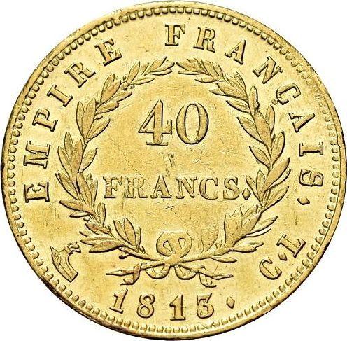 Реверс монеты - 40 франков 1813 CL "Тип 1809-1813" Генуя - Франция, Наполеон I