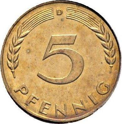 Obverse 5 Pfennig 1950 D - Germany