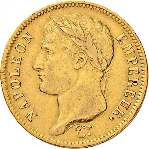 Аверс монеты - 40 франков 1808 U "Тип 1807-1808" Тулуза - Франция, Наполеон I
