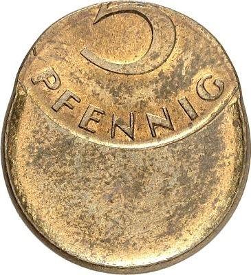 Obverse 5 Pfennig 1950-2001 Off-center strike - Germany